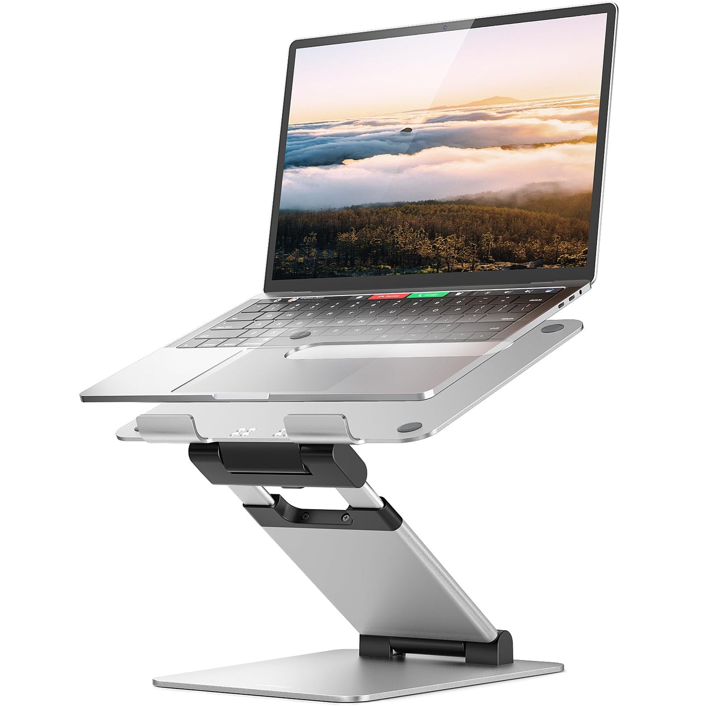 Adjustable Laptop Stand with Ergonomic Height Riser Design