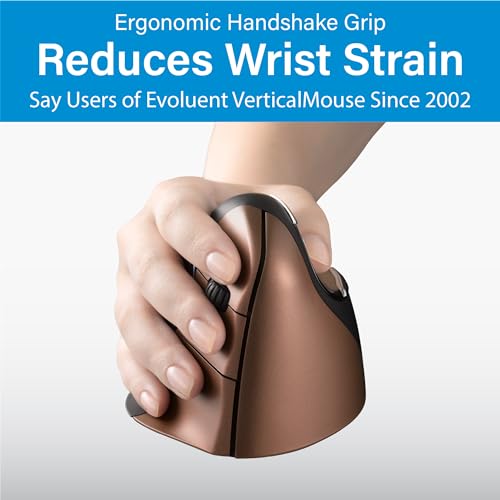 Ergonomic Vertical Mouse with Wrist Support Design