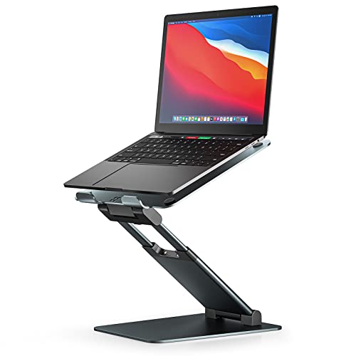 Adjustable Laptop Stand with Ergonomic Height Riser Design