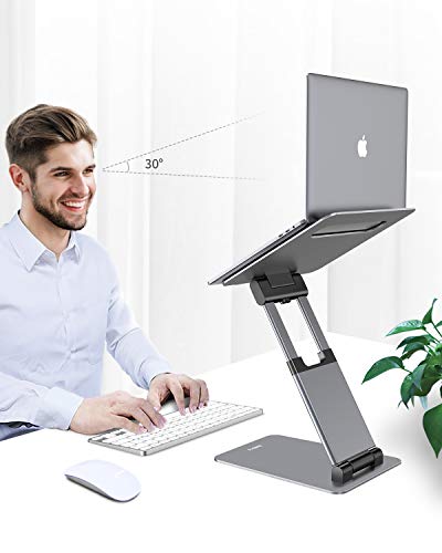 Adjustable Laptop Stand with Ergonomic Height Riser Design