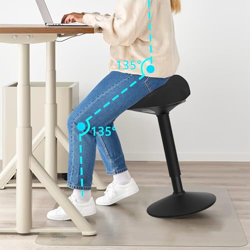 Yonsaeik Standing Stool, Adjustable Ergonomic Office Chair Standing Desk Chair