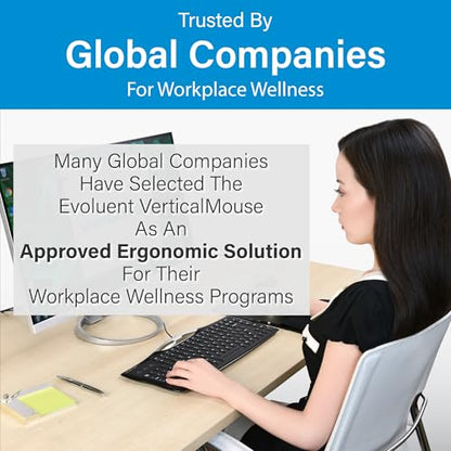 Ergonomic Vertical Mouse with Wrist Support Design