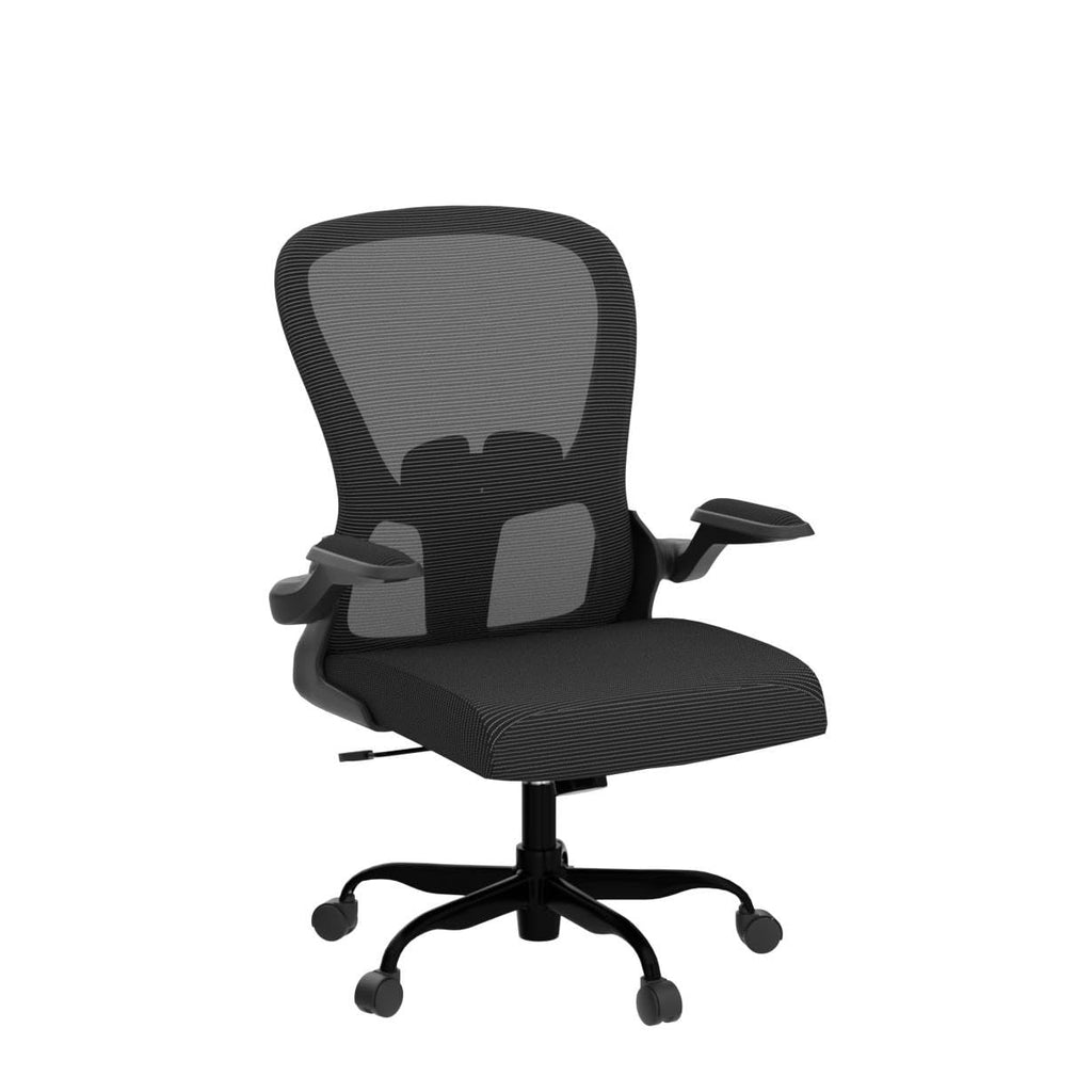Ergonomic Mesh Office Chair with Lumbar Support & Flip-up Arms