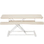 Height Adjustable Desk Converter with Dual Monitor Workstation