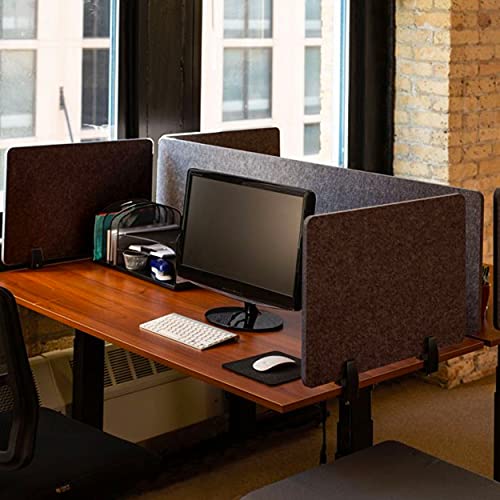 Clamp-On Acoustic Desk Divider Panel for Privacy & Noise Reduction