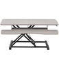 Height Adjustable Desk Converter with Dual Monitor Workstation