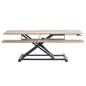 Height Adjustable Desk Converter with Dual Monitor Workstation
