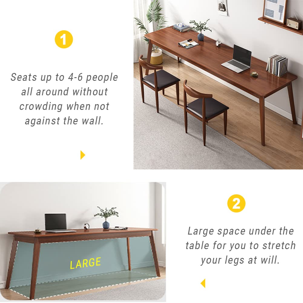 Modern Long Office Desk for Two-Person Workstation Setup