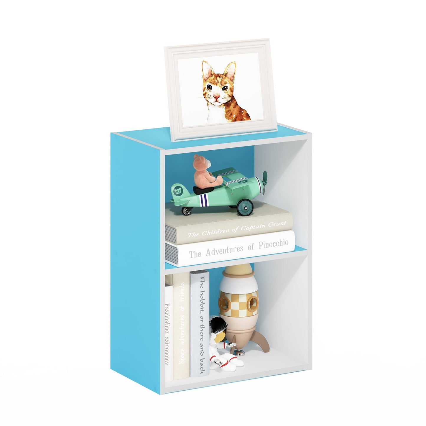 Tiered Storage Shelf for Office and Home Organization