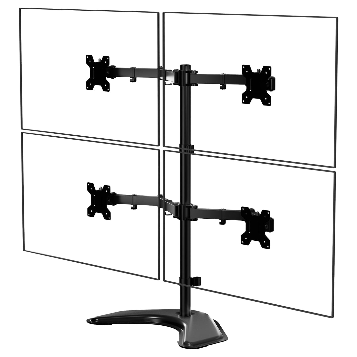 WALI Adjustable Monitor Arms C-Clamp and Free-Standing