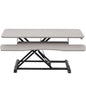 Height Adjustable Desk Converter with Dual Monitor Workstation