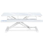 Height Adjustable Desk Converter with Dual Monitor Workstation