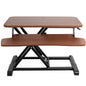 Height Adjustable Desk Converter with Dual Monitor Workstation