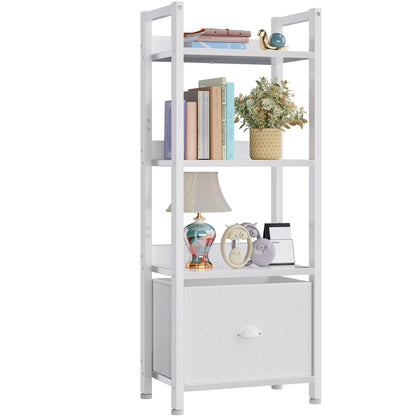 Furologee Tall Bookshelf with Drawers