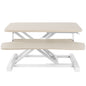 Height Adjustable Desk Converter with Dual Monitor Workstation