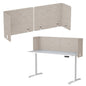 L-Shaped Desk Privacy Panel with Acoustic Divider Design