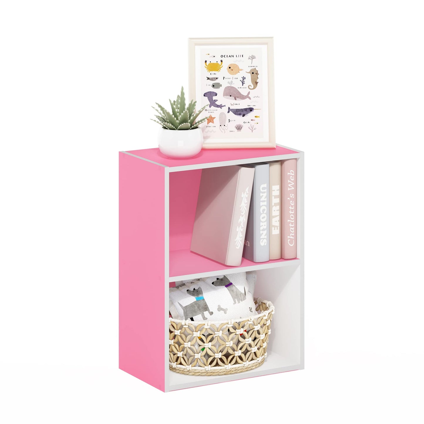 Tiered Storage Shelf for Office and Home Organization