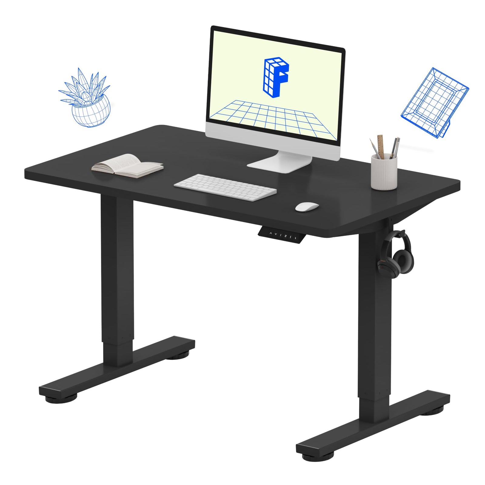 Electric Standing Desk with Memory Presets & Adjustable Height