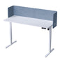 L-Shaped Desk Privacy Panel with Acoustic Divider Design