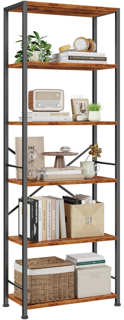 Furologee Tall Narrow Bookshelf