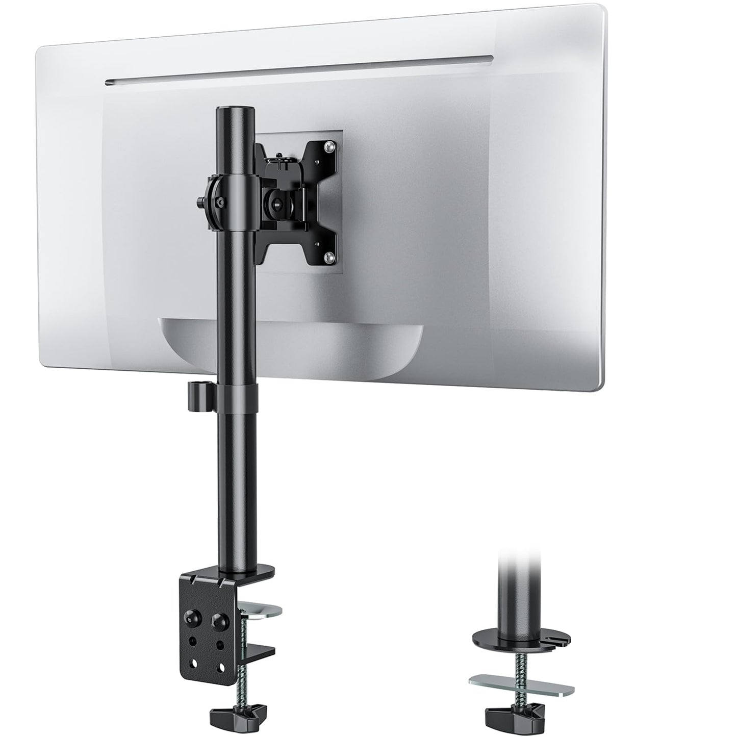 WALI Adjustable Monitor Arms C-Clamp and Free-Standing