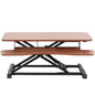 Height Adjustable Desk Converter with Dual Monitor Workstation