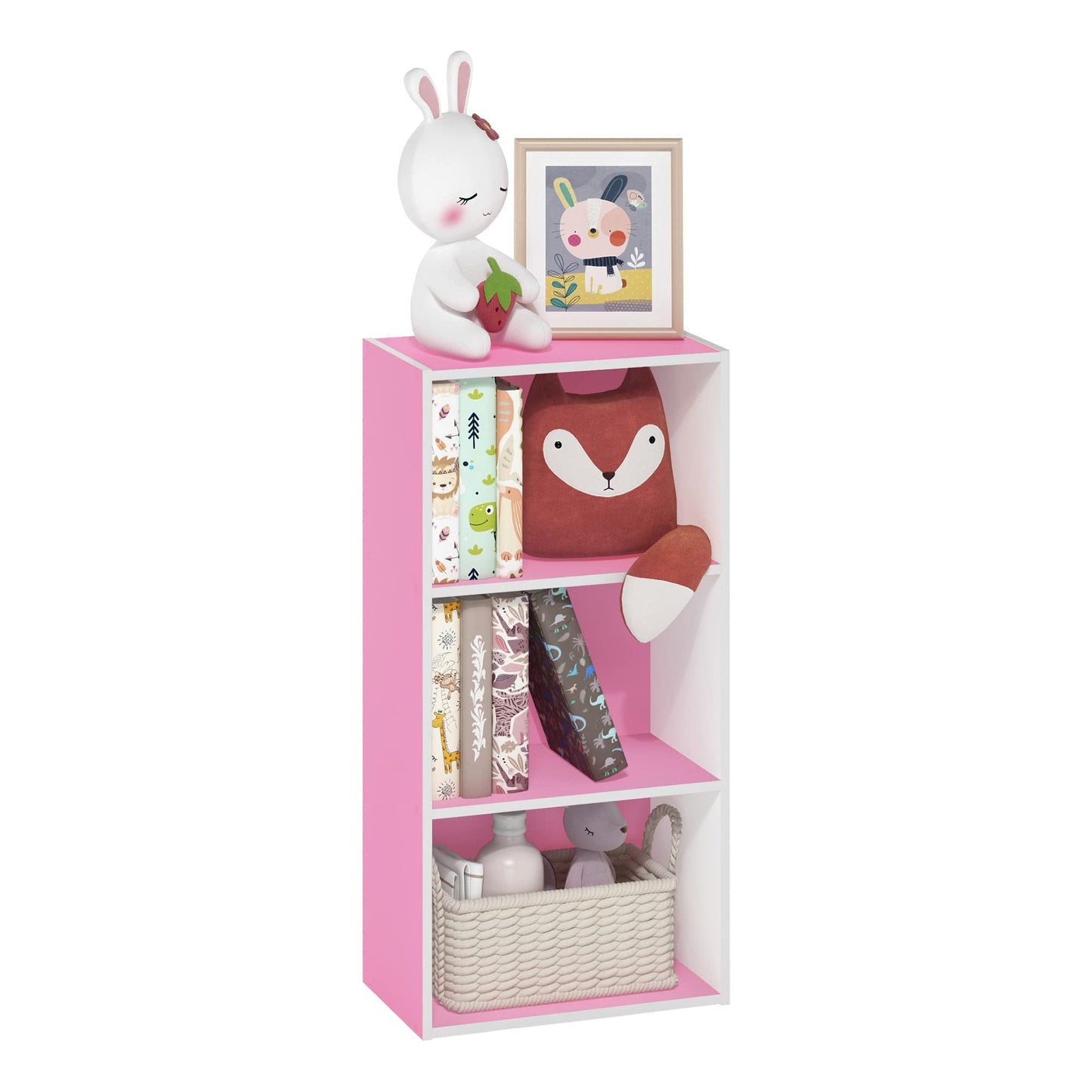 Tiered Storage Shelf for Office and Home Organization