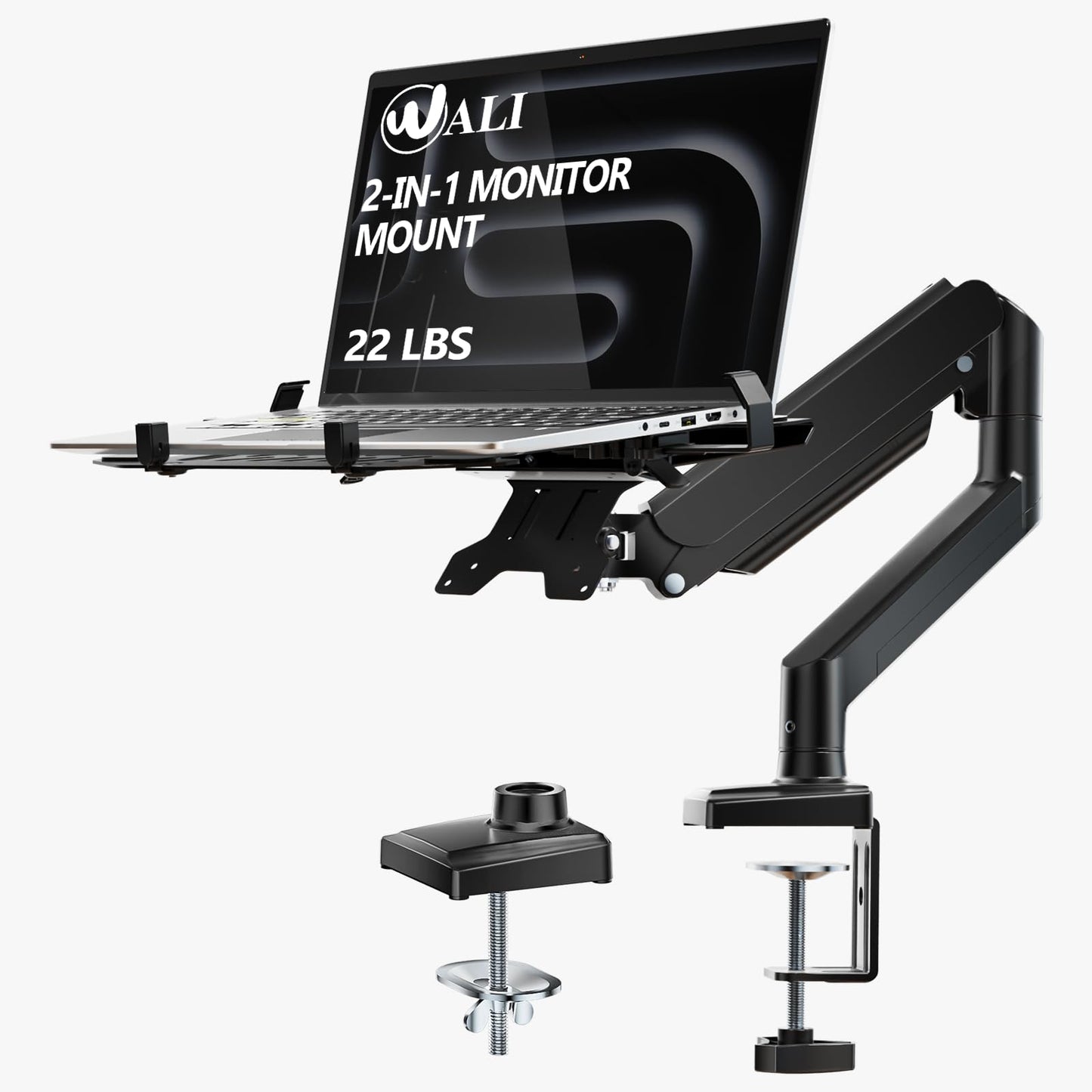 WALI Laptop Adjustable/Full Adjustable/Wall/Pegboard/Car Mounts