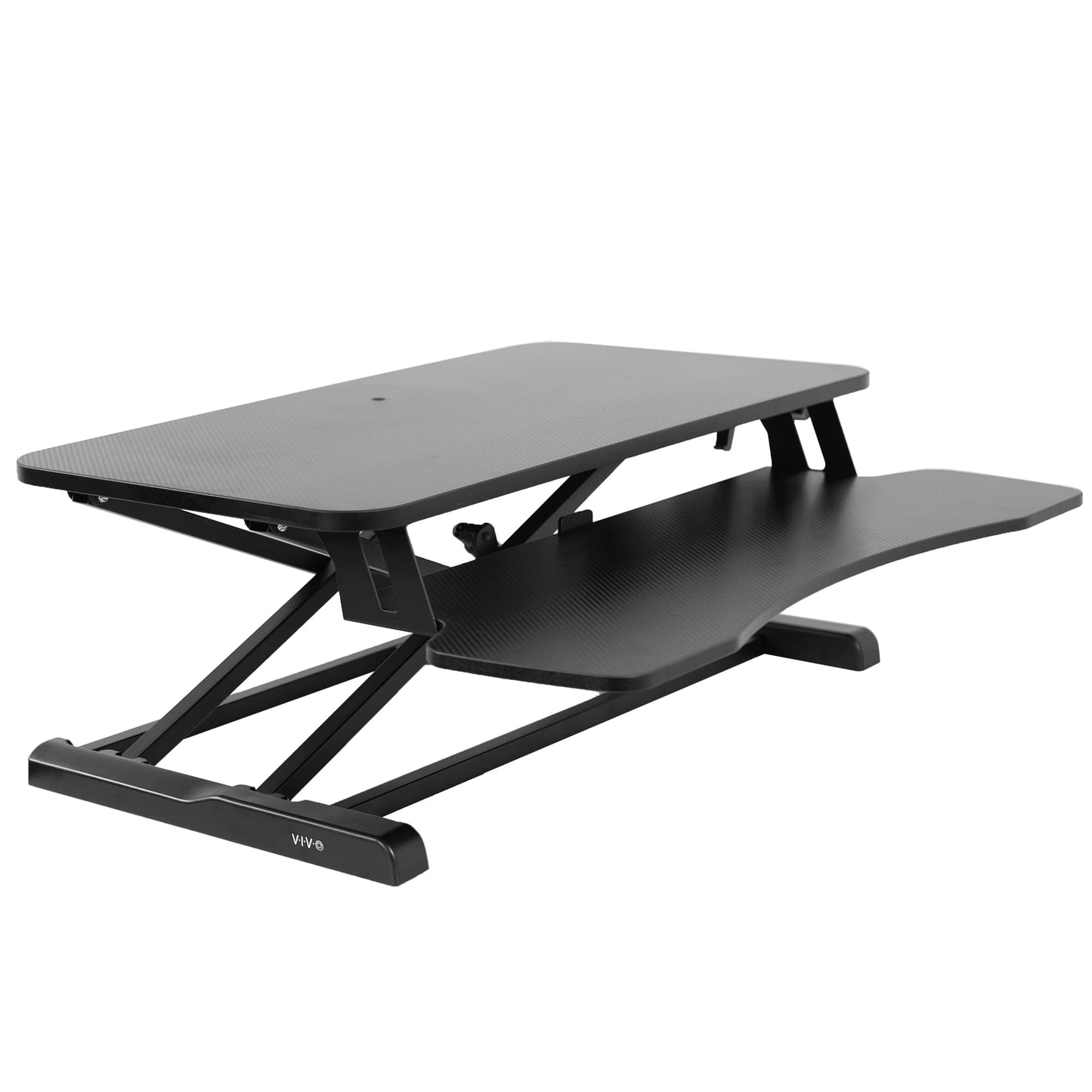 Height Adjustable Desk Converter with Dual Monitor Workstation