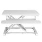 Height Adjustable Desk Converter with Dual Monitor Workstation