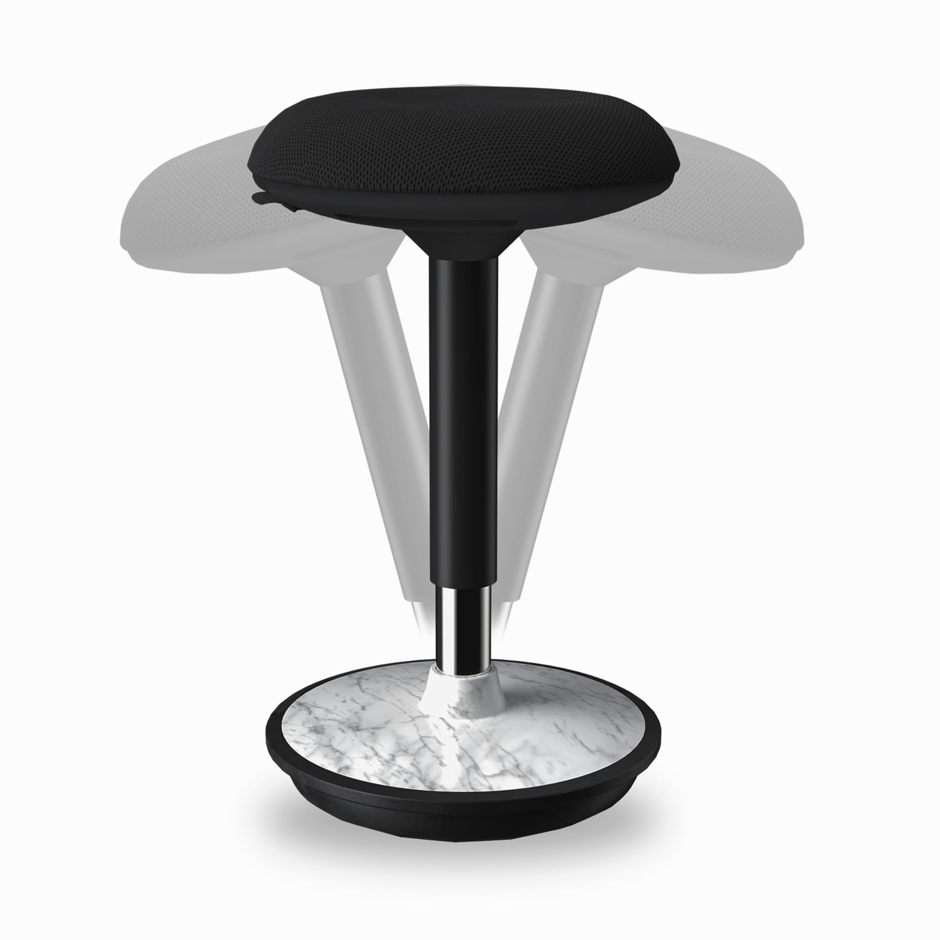 Adjustable Wobble Stool with 360° Motion & Ergonomic Base