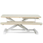 Height Adjustable Desk Converter with Dual Monitor Workstation
