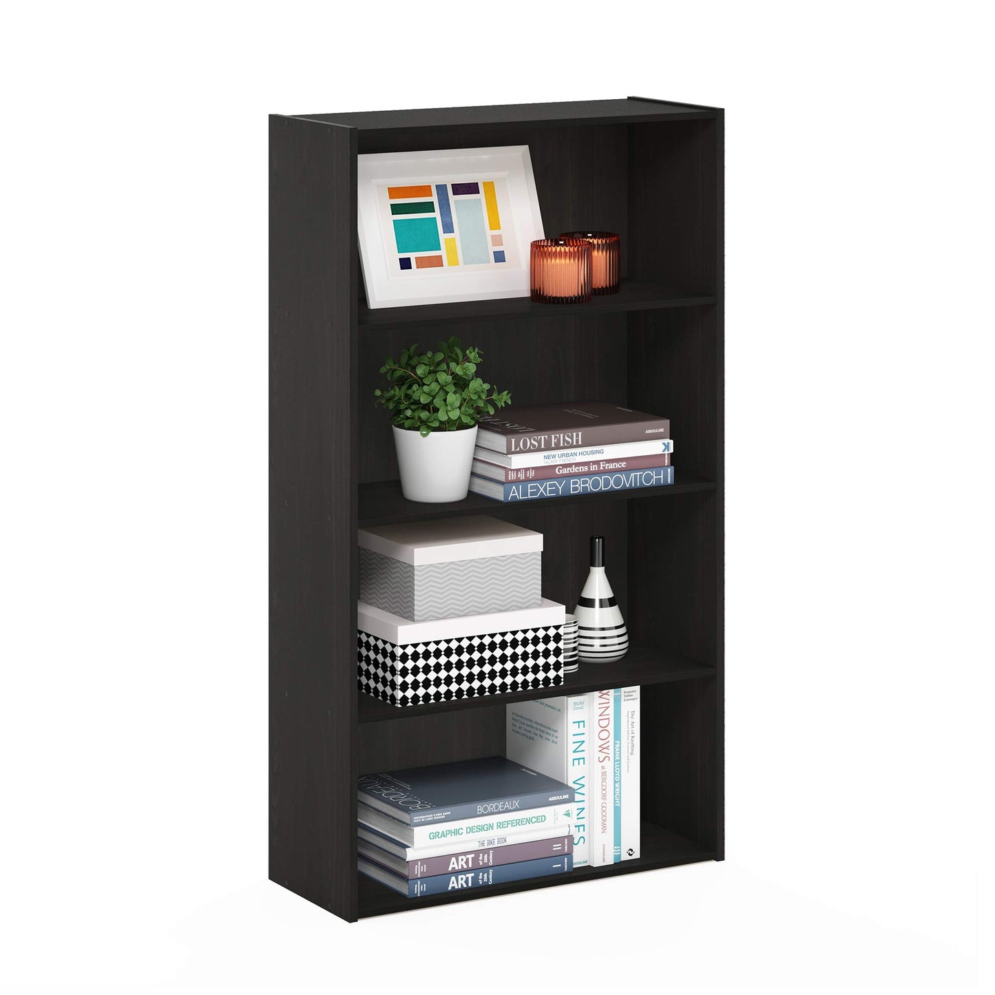Tiered Storage Shelf for Office and Home Organization
