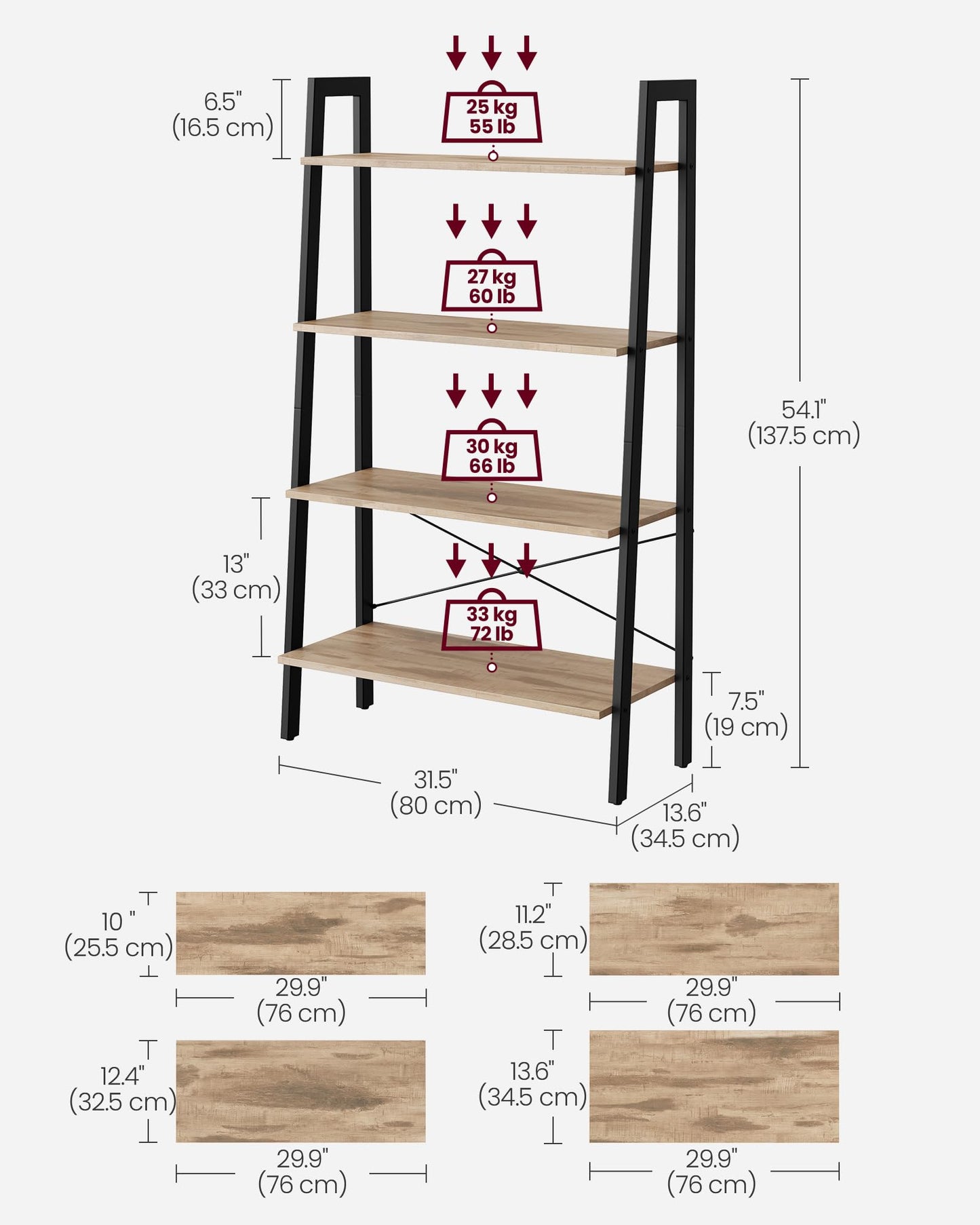 VASAGLE Bookshelf