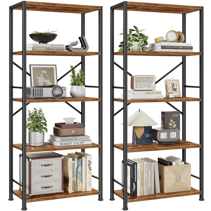 Furologee Tall Narrow Bookshelf