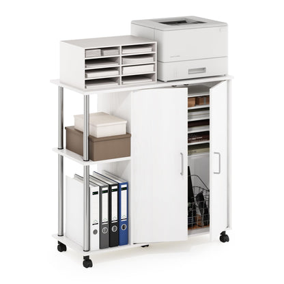 Tiered Storage Shelf for Office and Home Organization