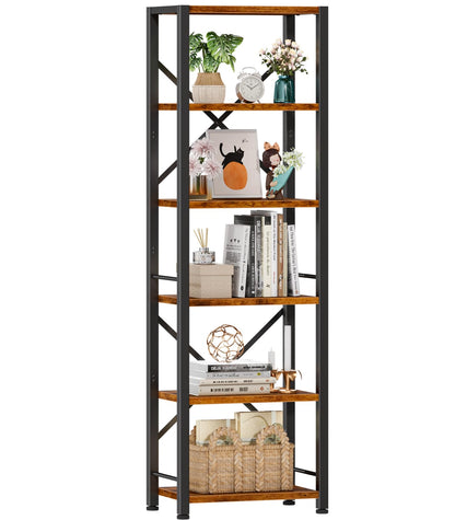 Furologee Tall Narrow Bookshelf