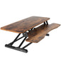 Height Adjustable Desk Converter with Dual Monitor Workstation