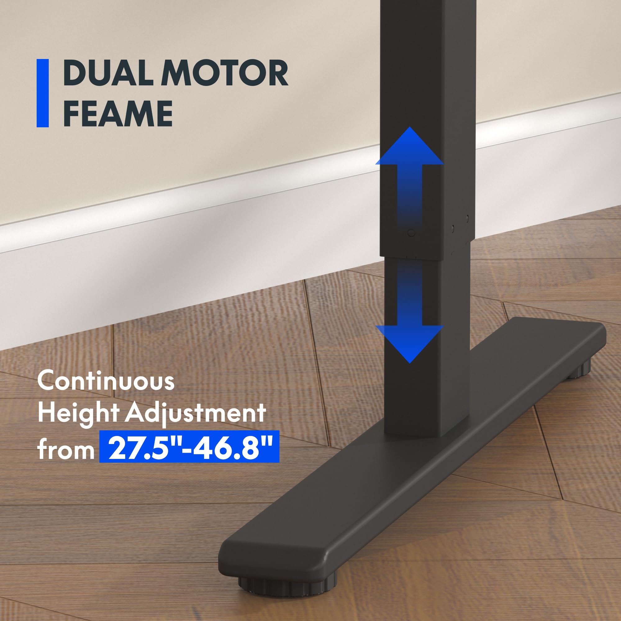 Electric Standing Desk with Dual Motor Height Adjustment
