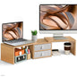 Dual Monitor Riser with Storage Drawers & Adjustable Design