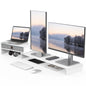 Fenge Triple Monitor Stand with Srorage Drawer, Adjustable Length and Angle