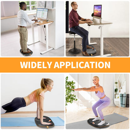 Standing Desk Balance Board with Rollerball Motion & Comfort Mat Design