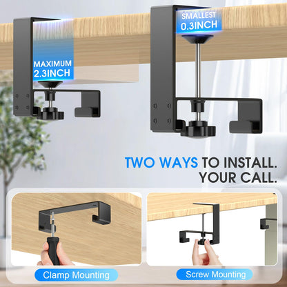 Under Desk Cable Management Tray with No-Drill Wire Organizer