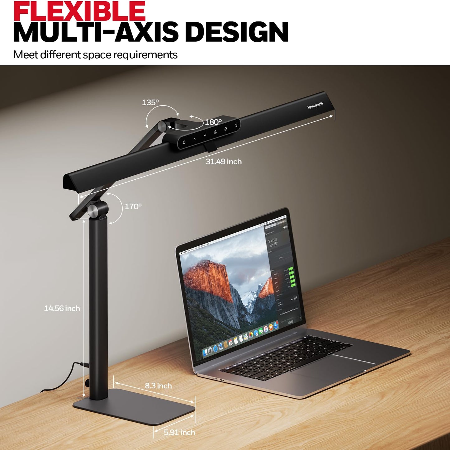 LED Desk Lamp with Clamp Mount & Adjustable Color Modes