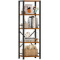 Furologee Tall Narrow Bookshelf
