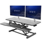 Height Adjustable Desk Converter with Dual Monitor Workstation