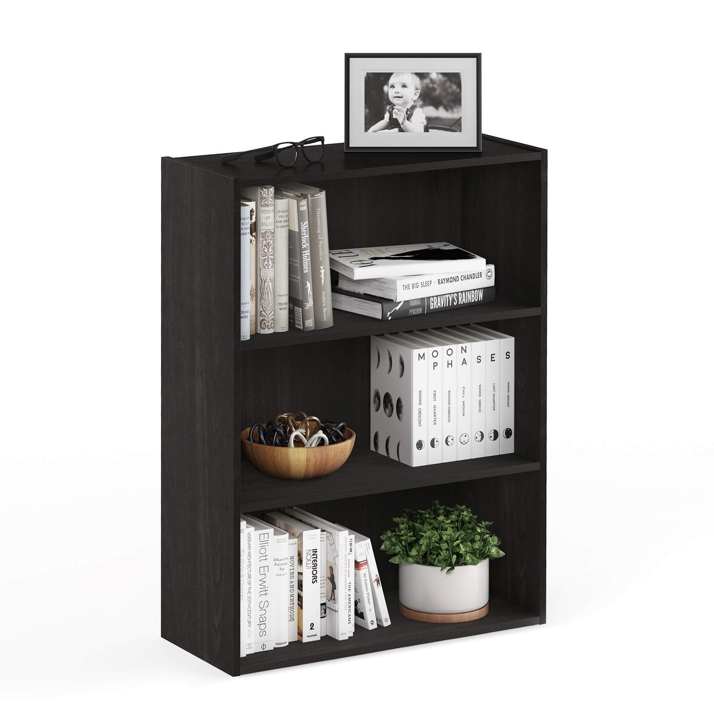 Tiered Storage Shelf for Office and Home Organization
