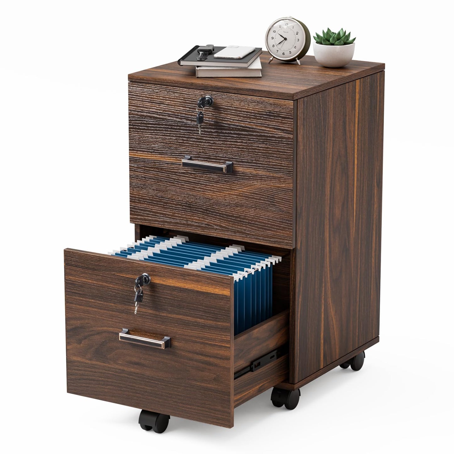 VINGLI Wood File Cabinet for Home Office