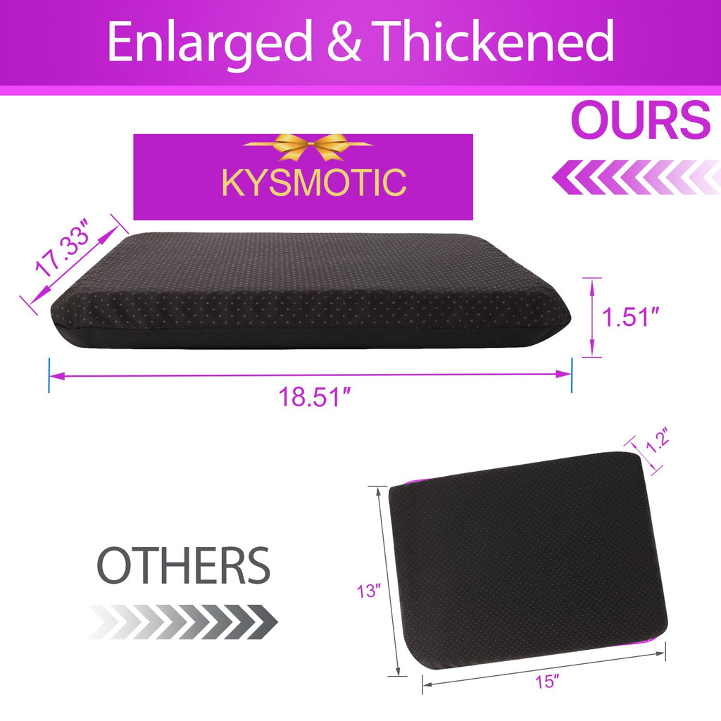 Large Gel Seat Cushion with Breathable Cover for Office Chairs