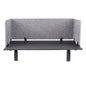 Clamp-On Acoustic Desk Divider Panel for Privacy & Noise Reduction